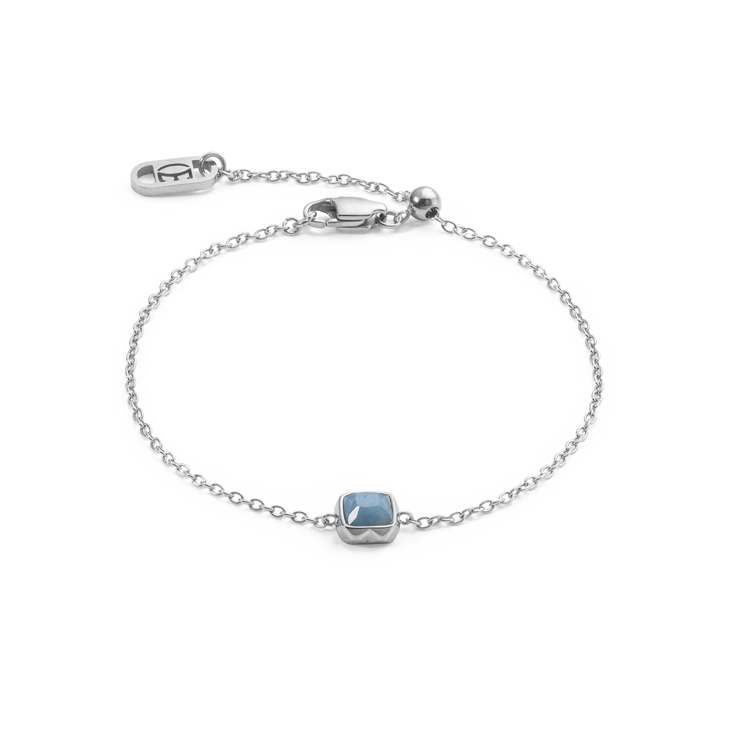 Birthstone March Bracelet Blue Aventurine Silver 1300300700 - Bjerveur.noBirthstone March Bracelet Blue Aventurine Silver 1300300700