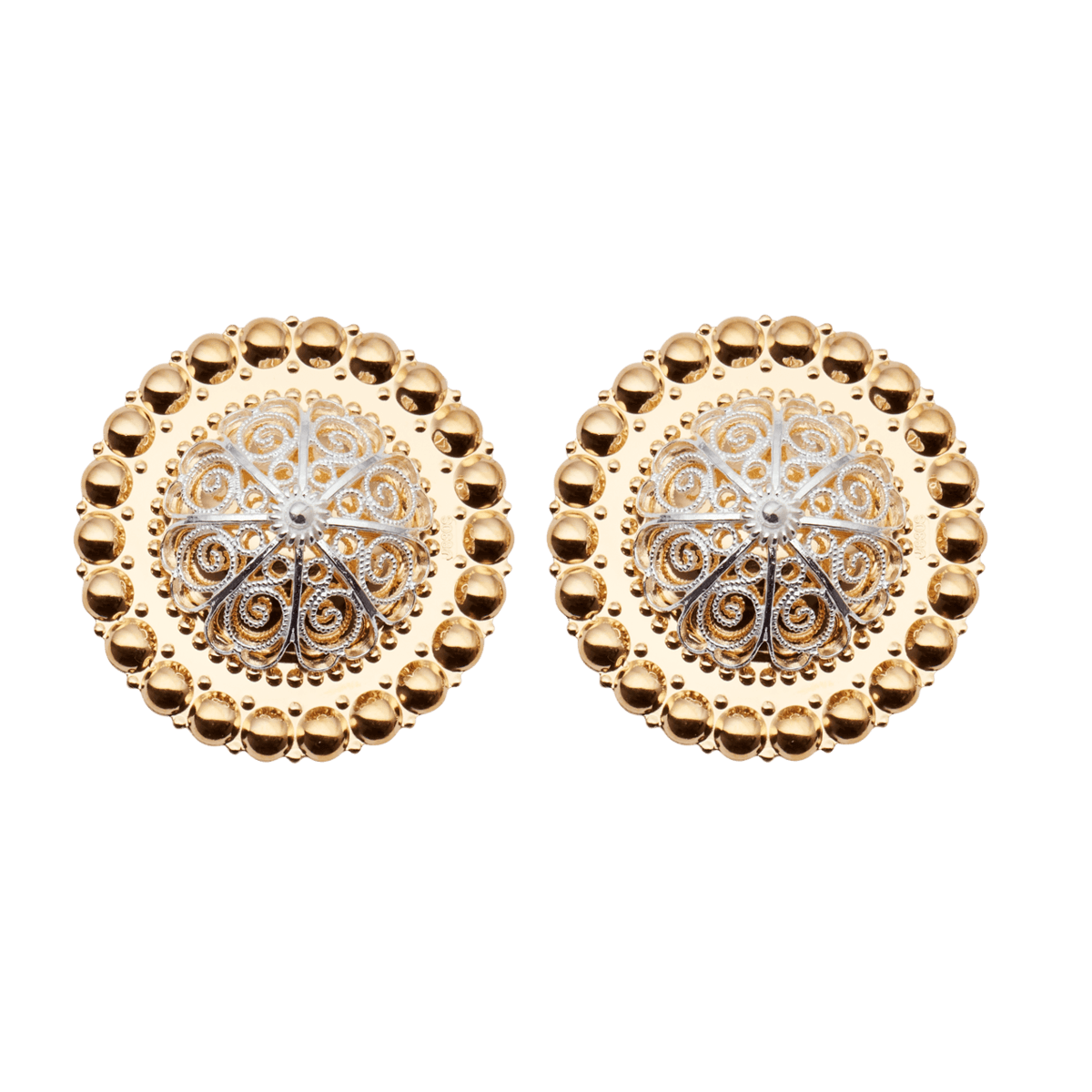 Borer 40 mm til skinnlist med kruser, forgylt/kvit 045596 - Bjerveur.noBorer 40 mm til skinnlist med kruser, forgylt/kvit 045596