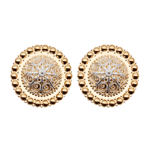 Borer 40 mm til skinnlist med kruser, forgylt/kvit 045596 - Bjerveur.noBorer 40 mm til skinnlist med kruser, forgylt/kvit 045596