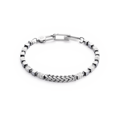 Bracelet Precious Cubes & Chain white - silver 0906301400 - Bjerveur.noBracelet Precious Cubes & Chain white - silver 0906301400