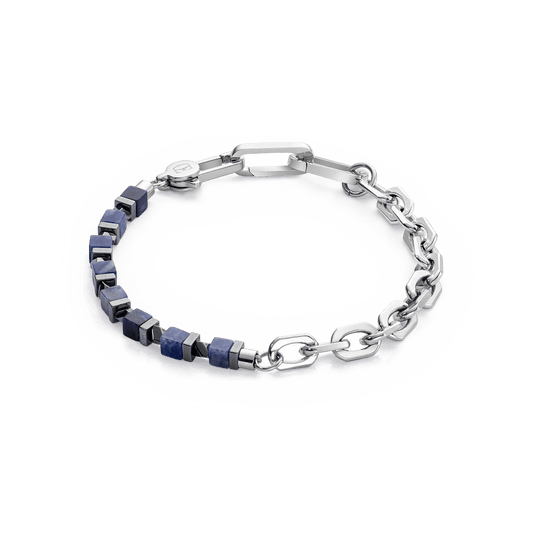 Bracelet Precious Fusion link chain blue - silver 0905300700 - Bjerveur.noBracelet Precious Fusion link chain blue - silver 0905300700