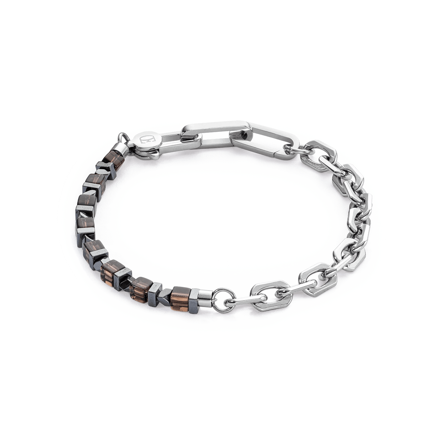 Bracelet Precious Fusion link chain brown - silver 0905301100 - Bjerveur.noBracelet Precious Fusion link chain brown - silver 0905301100