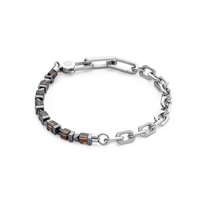 Bracelet Precious Fusion link chain brown - silver 0905301100 - Bjerveur.noBracelet Precious Fusion link chain brown - silver 0905301100