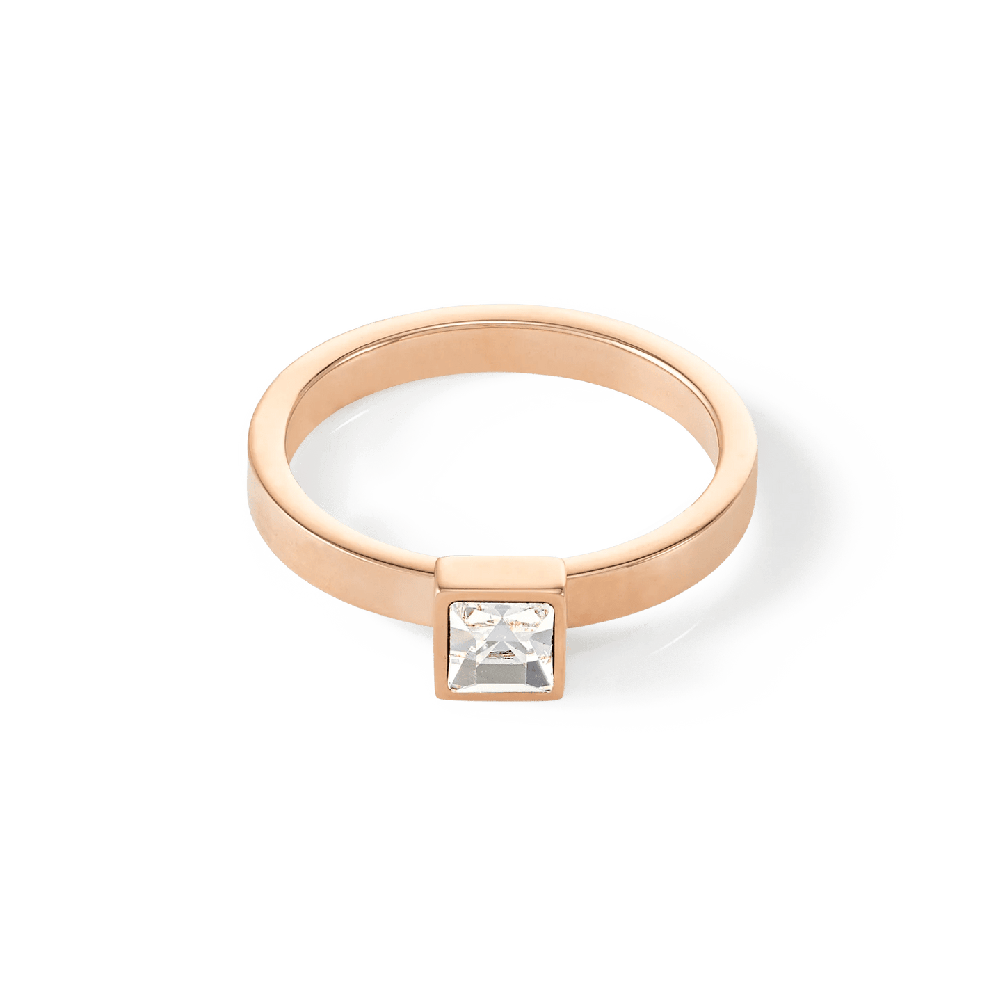 Brilliant Square liten ring rose gull krystall 050140182252 - Bjerveur.noBrilliant Square liten ring rose gull krystall 050140182252