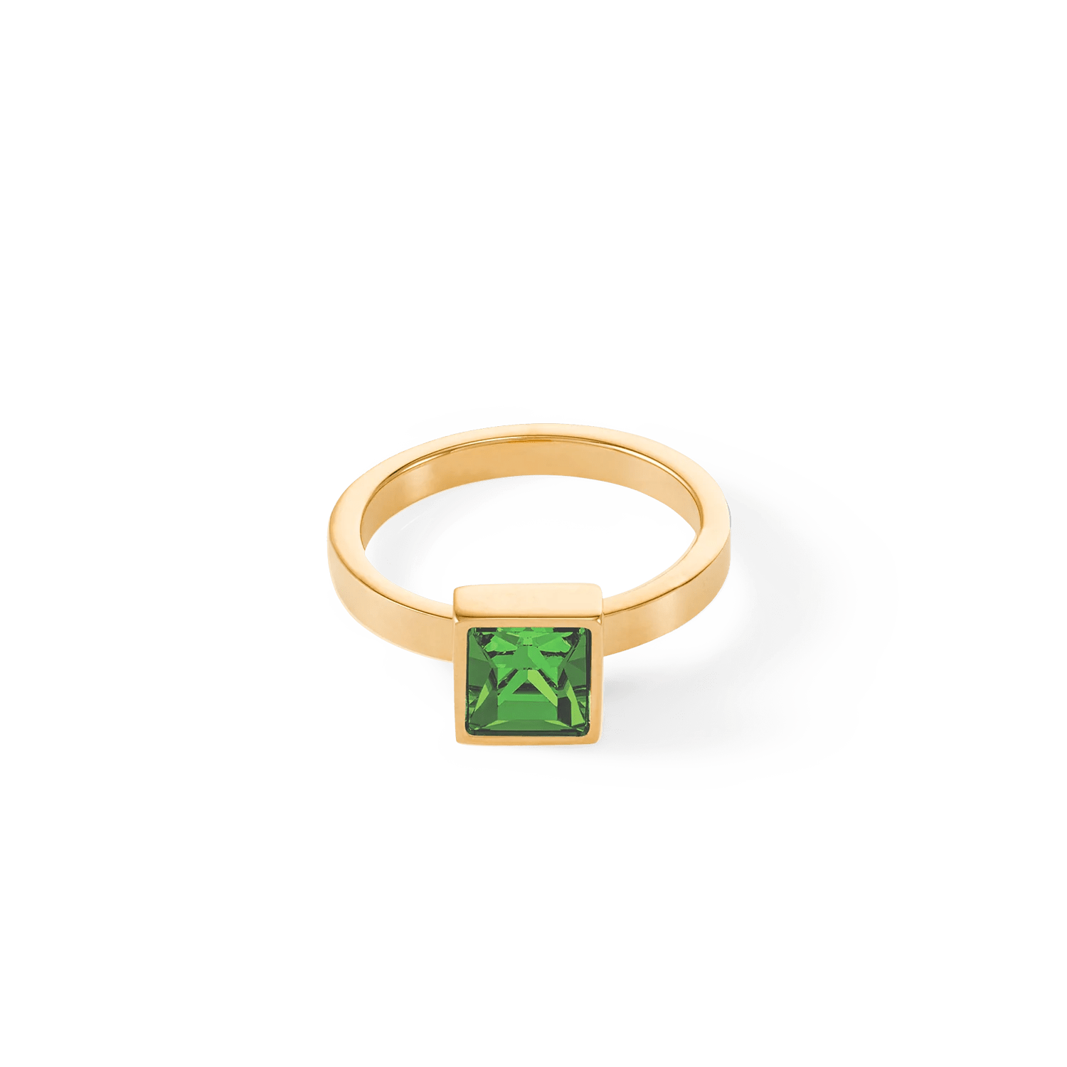 Brilliant Square stor ring gullgrønn 050040051652 - Bjerveur.noBrilliant Square stor ring gullgrønn 050040051652