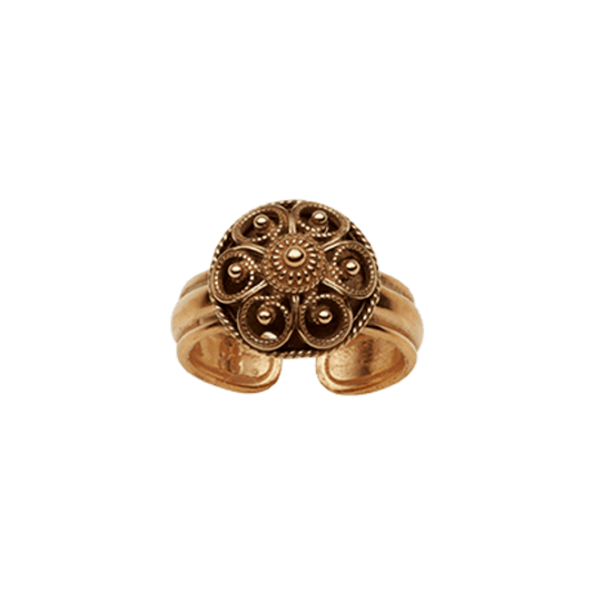 Bunadsring filigran med botn, gamalforgylt 372700 - Bjerveur.noBunadsring filigran med botn, gamalforgylt 372700