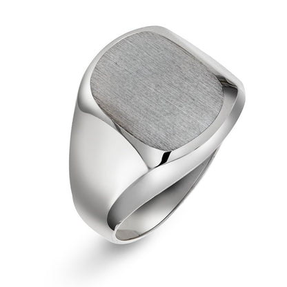 Ring i rhodinert 925 sølv, bredde 16,5 mm, bilde 1 av 2