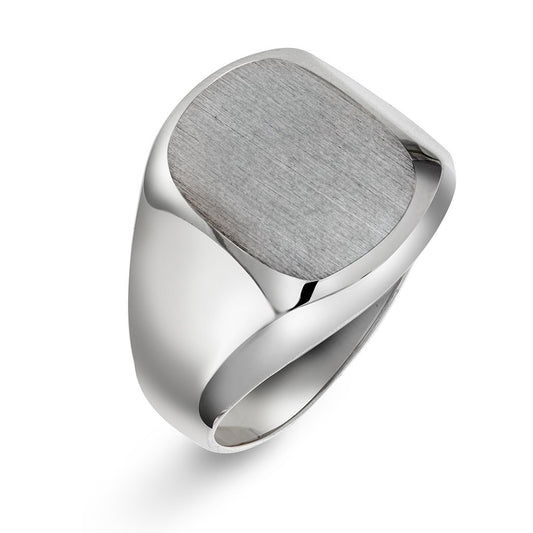Ring i rhodinert 925 sølv, bredde 16,5 mm, bilde 1 av 2