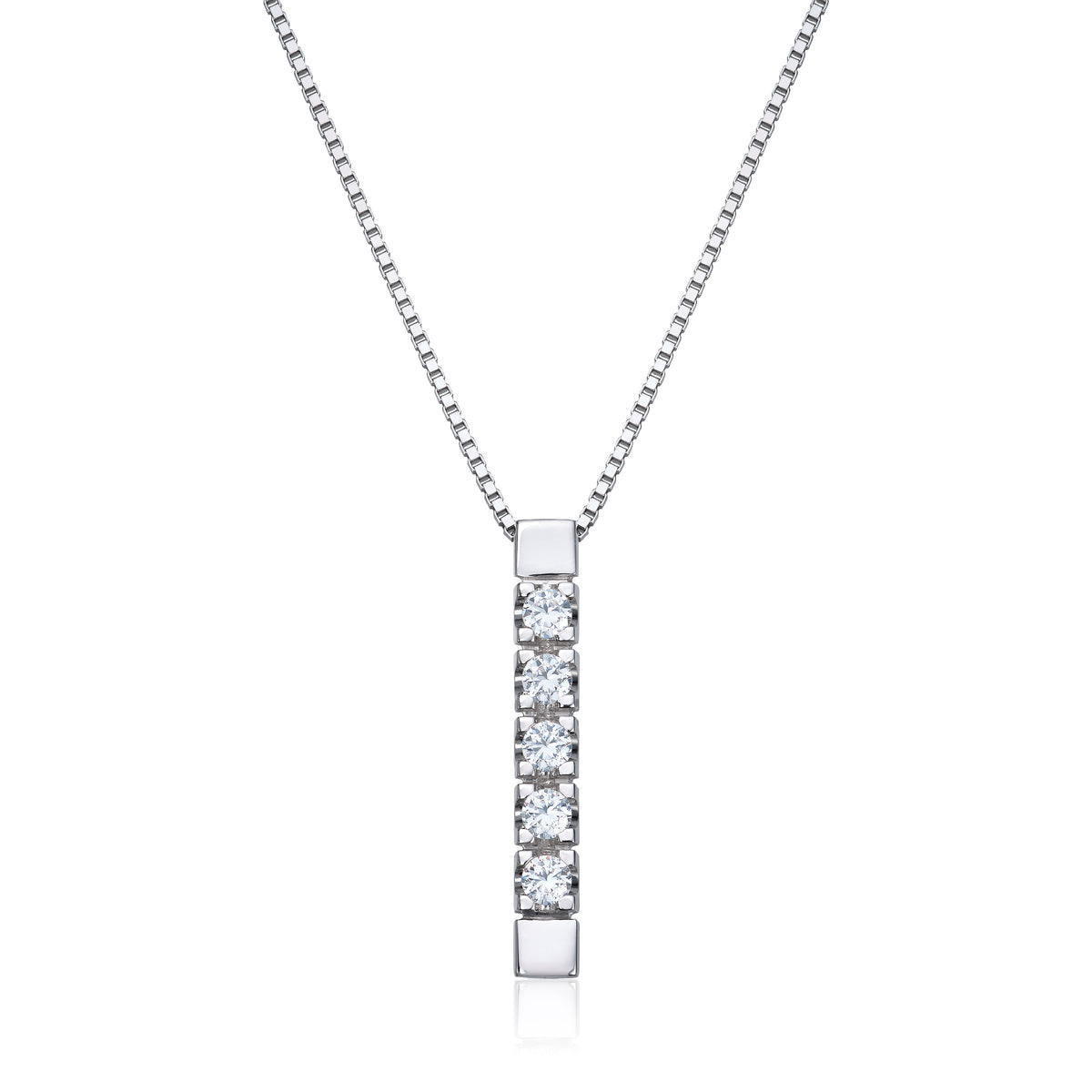 Allianse ring i 585 gull med 5 diamanter, 3,5 mm, bilde 2 av 2