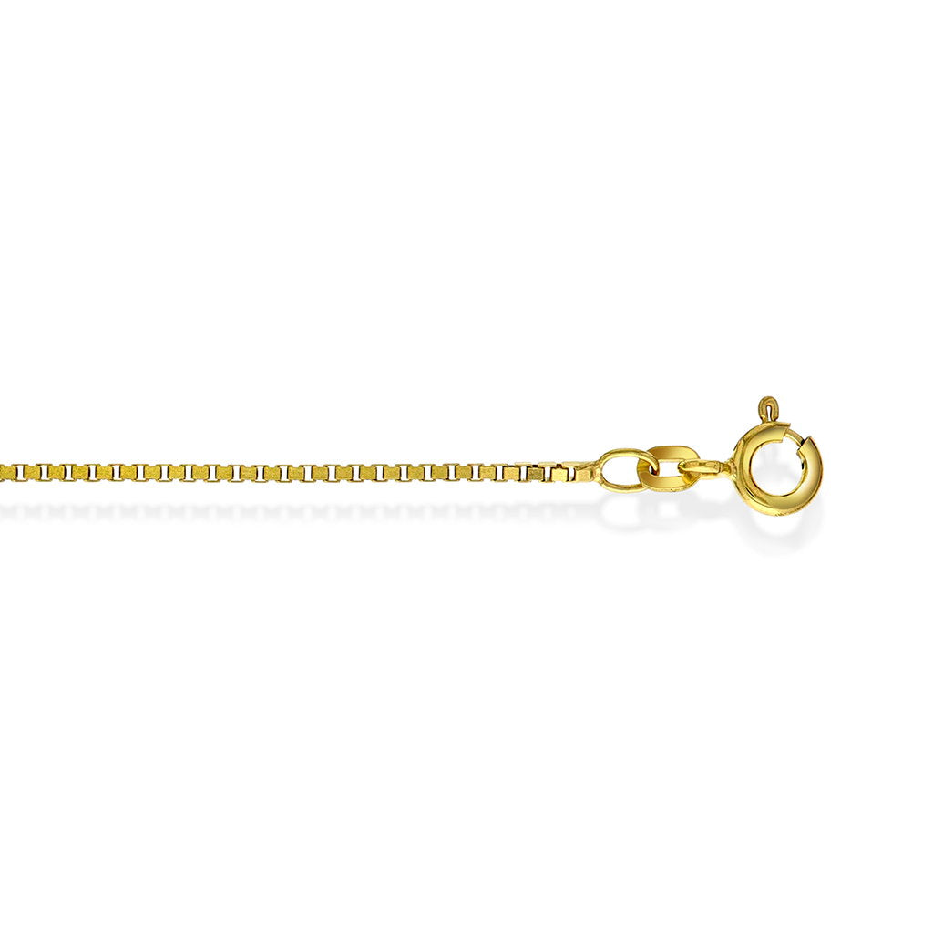 Veneziansk halskjede i 585 gult gull 1,3 mm, 42 cm
