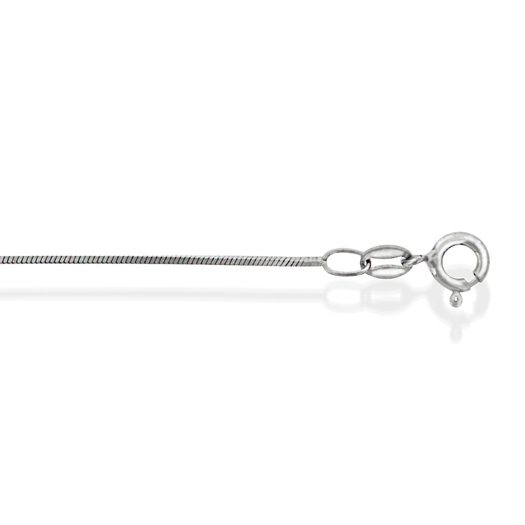 Halskjede i 925 sølv, slangekjede 0,9 mm, 50 cm