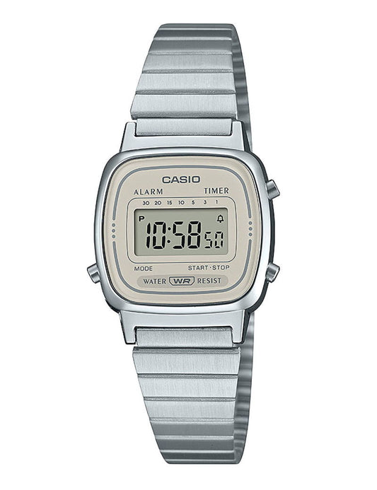 Casio Vintage LA670WEA-8AEF dameklokke i stål