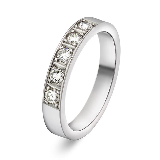 Delta ring i 14 karat hvitt gull med diamant 0,35 ct, bilde 1 av 3