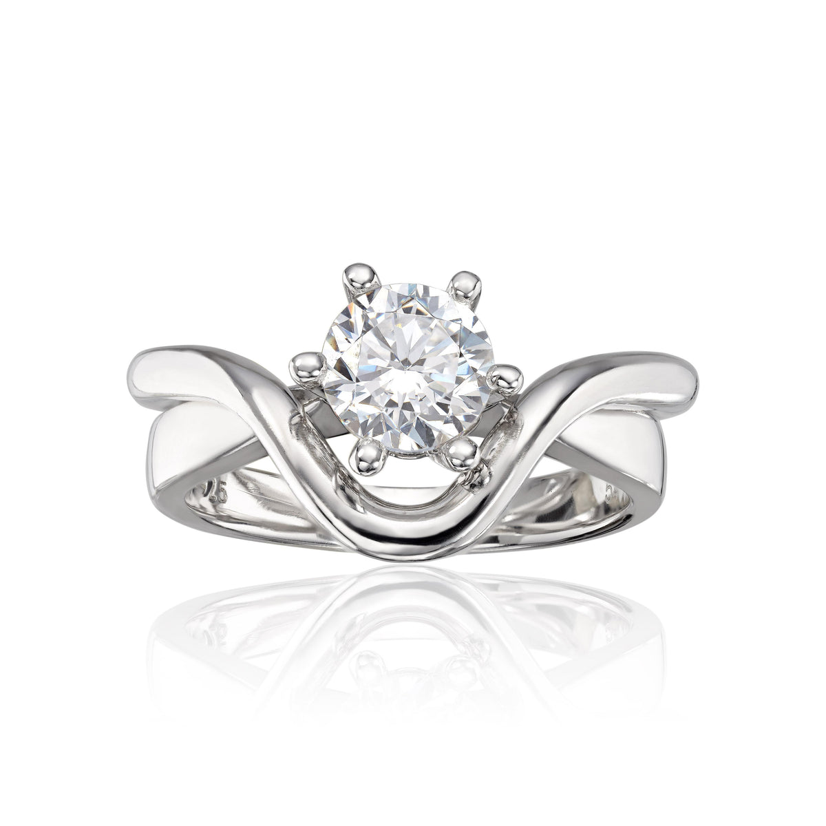 Visholm Design ring i rhodinert 585 hvitt gull 2,2 mm, bilde 2 av 2