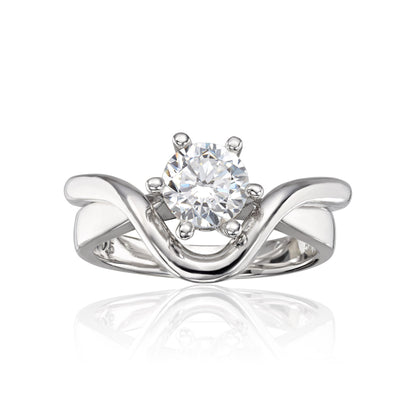 Visholm Design ring i rhodinert 585 hvitt gull 2,2 mm, bilde 2 av 2
