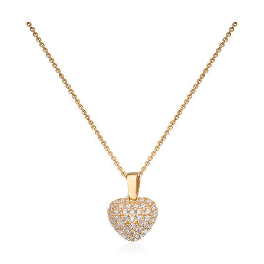 Anheng "Sparkling heart" Cz 14K Artikkelnr: 27582 - Bjerveur.noAnheng "Sparkling heart" Cz 14K Artikkelnr: 27582