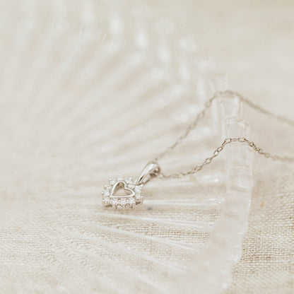Anheng i hvitt gull med diamant 0,12 ct, bilde 2 av 2