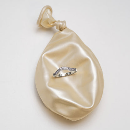 Gems ring i 14 karat hvitt gull med LAB-diamant 0,30 ct, bilde 3 av 7