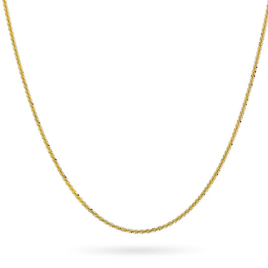 Halskjede i 585 gult gull 1,2 mm, 45 cm