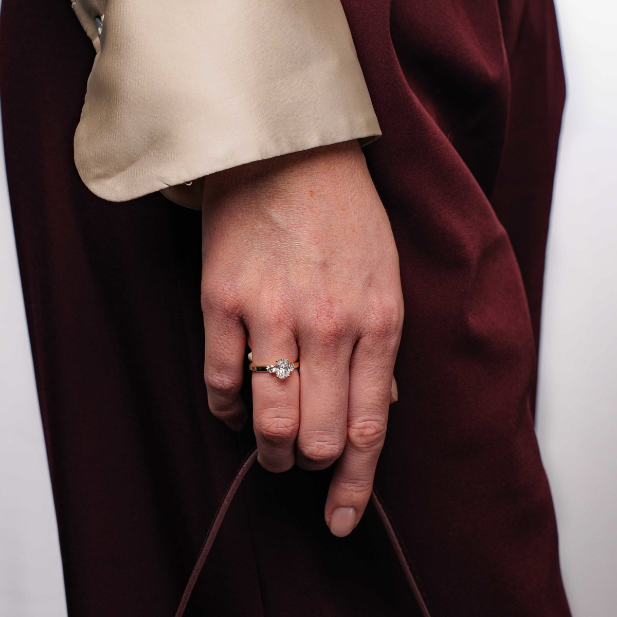 Duchess ring i gull med lab-grown diamant 1,55 ct