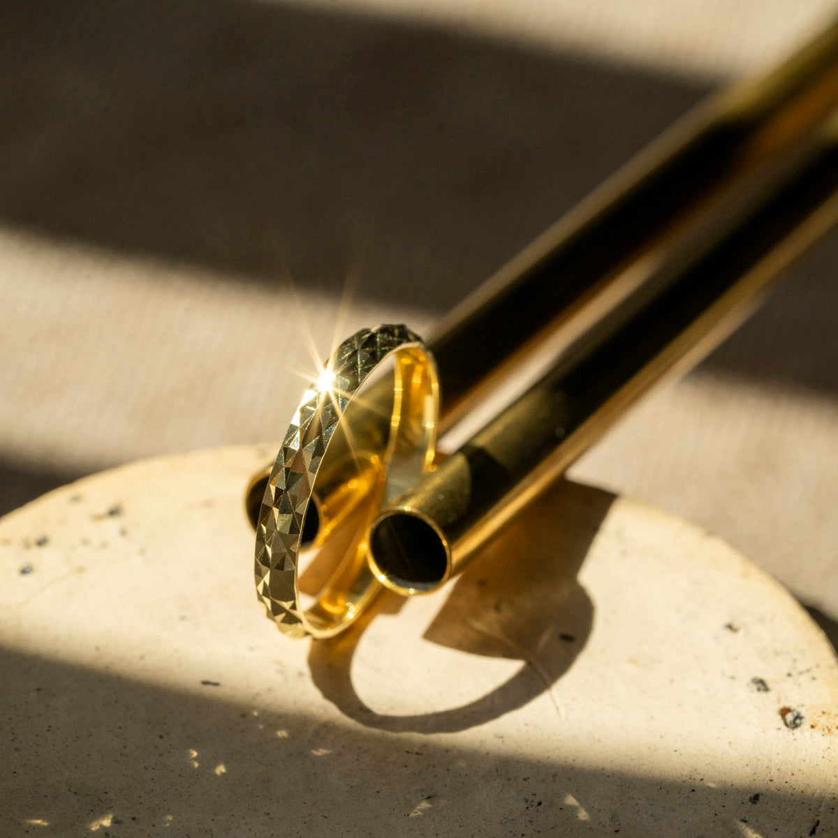 Varese ring i forgylt sølv, 3 mm bred, bilde 4 av 4