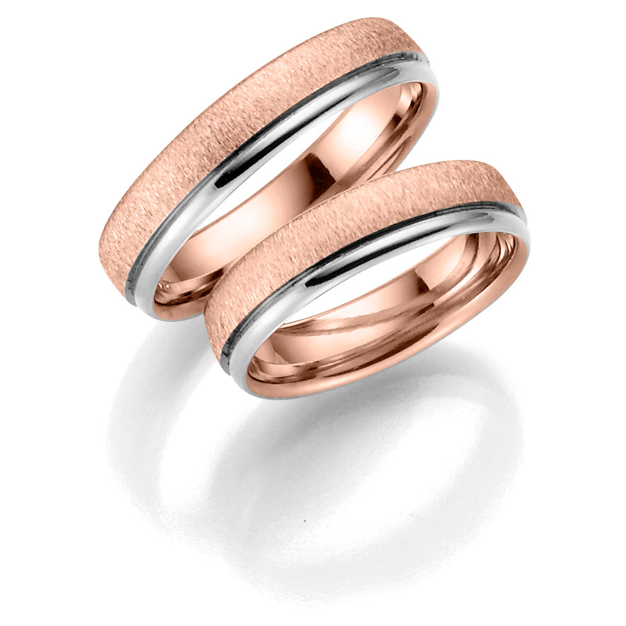 Ring i 585 tofarget gull, buet innvendig, SE131, bilde 6 av 8