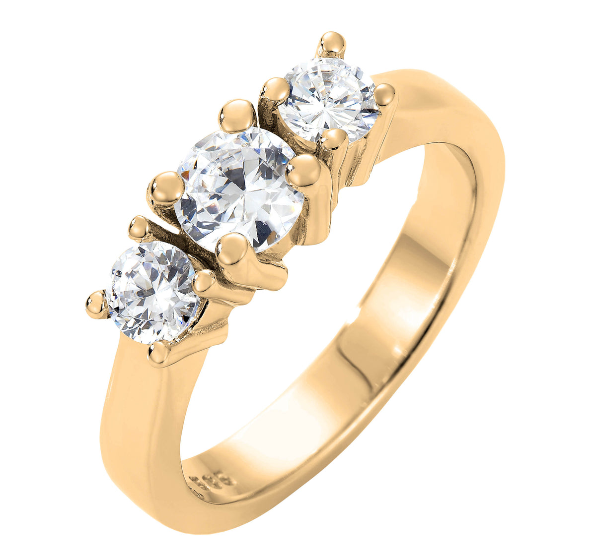 Svolder ring i 585 gull med diamant 1 ct, VS, bilde 1 av 2