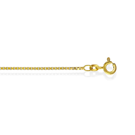 Veneziansk halskjede i 585 gult gull 1,3 mm, 40 cm