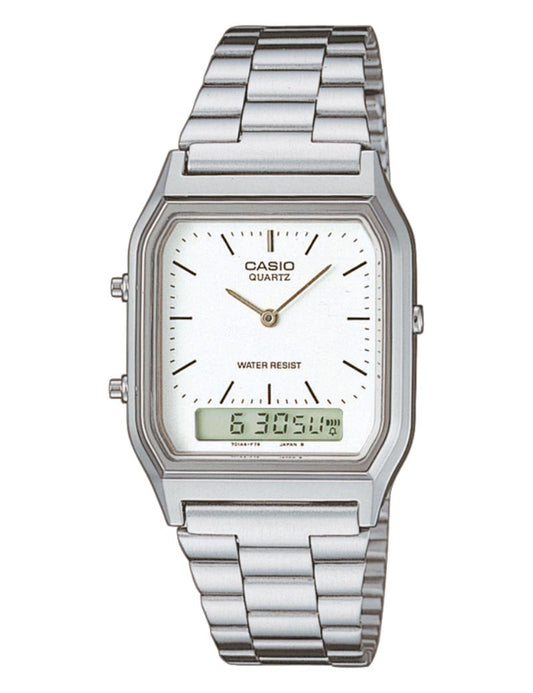 Casio Vintage AQ-230A-7DMQYES herreklokke i stål