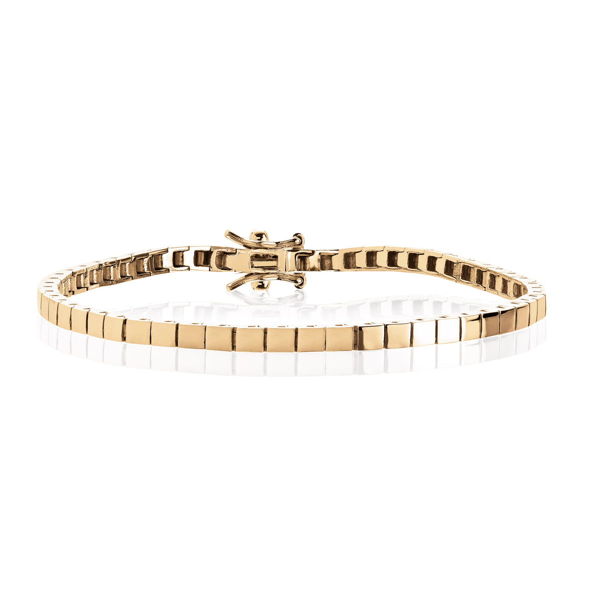 Armbånd i 585 gull 3 mm, 19 cm, bilde 1 av 2