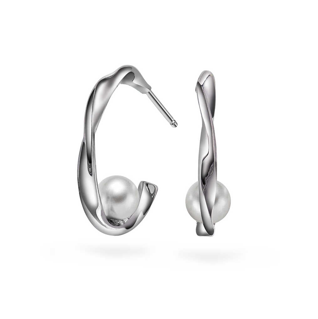 Capri øredobber i sølv med perle 992236 - Bjerveur.noCapri øredobber i sølv med perle 992236