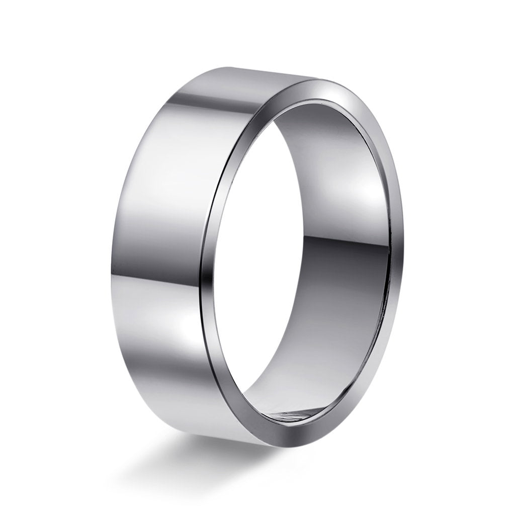 Ring i 950 platina, rektangulær, bilde 9 av 12