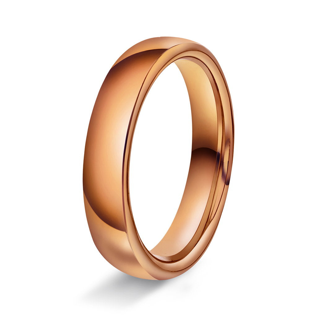 Ring i 14 karat rosé gull, innvendig oval, bilde 3 av 6