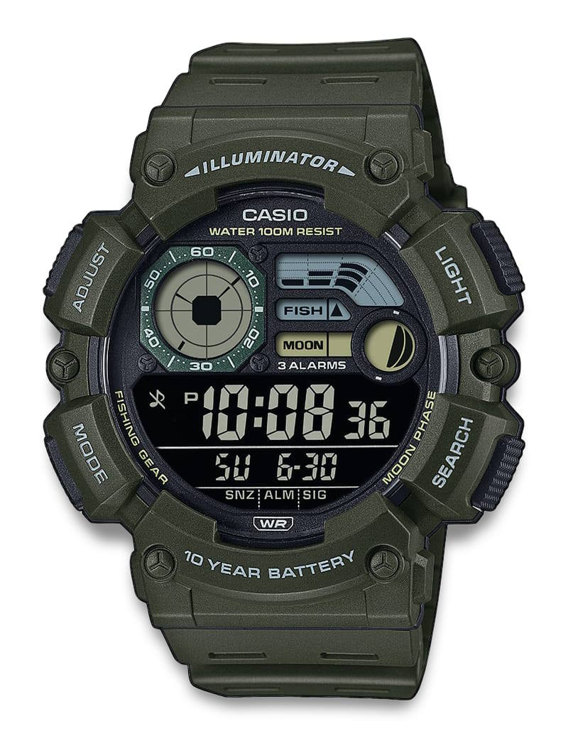 Casio Timeless WS-1500H-3BVEF herreklokke i resin
