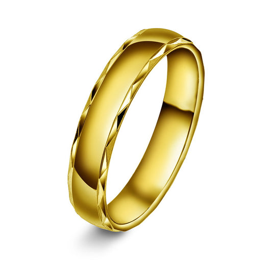 Forever giftering i gull, innvendig buet, nr. GD903, bilde 2 av 4