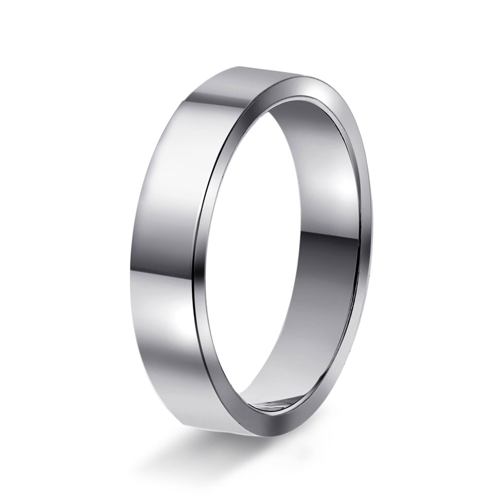 Ring i 950 platina, rektangulær, bilde 5 av 12