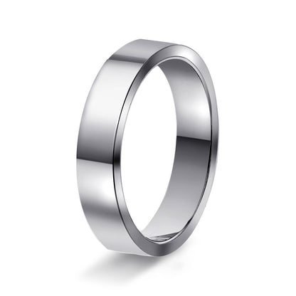 Ring i 950 platina, rektangulær, bilde 5 av 12