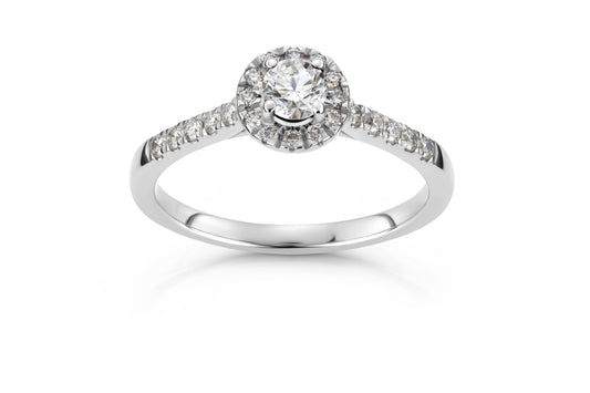 Svolder ring i 585 gull med diamant 0,55 ct, bilde 1 av 2