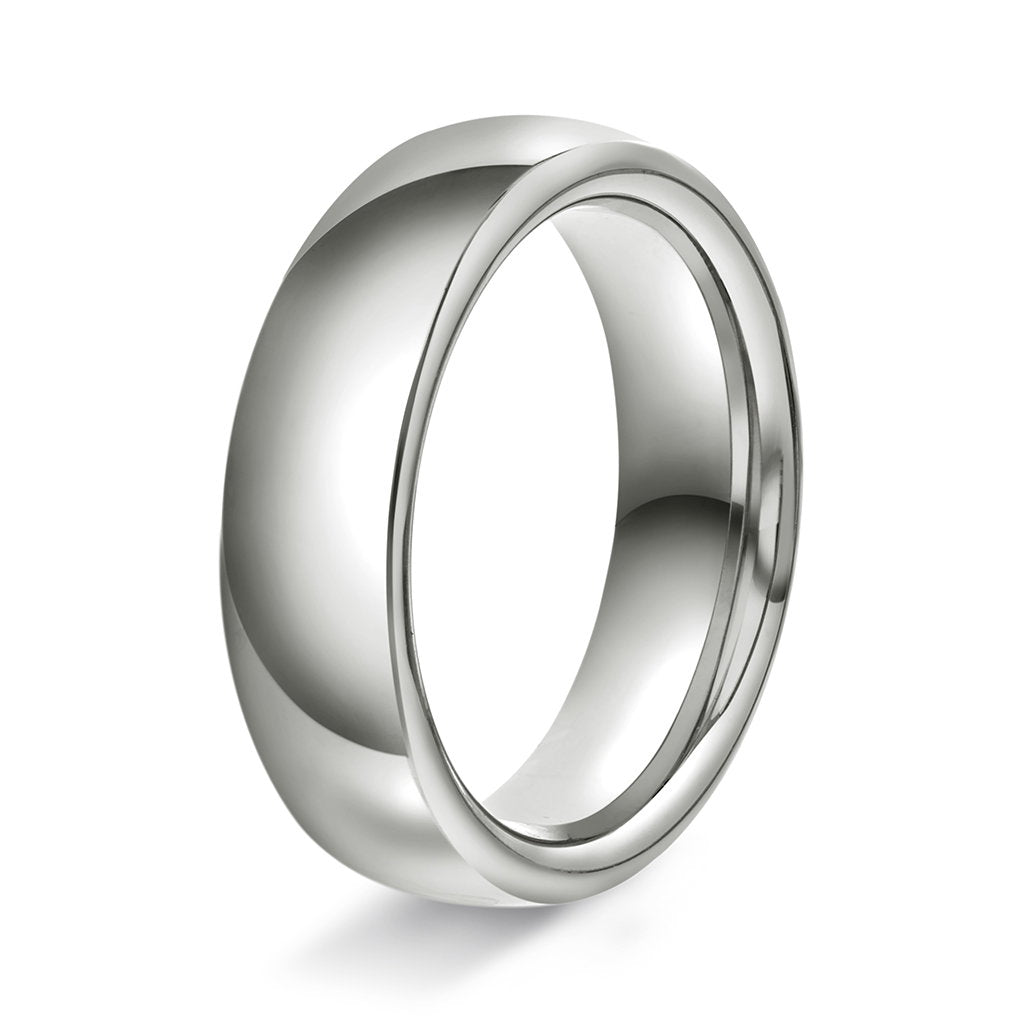 Ring i 14 karat hvitt gull, innvendig oval, bilde 5 av 6