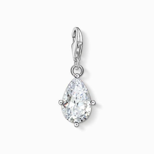 Charm anheng hvit steindråpe 1848 - 051 - 14 - Bjerveur.noCharm anheng hvit steindråpe 1848 - 051 - 14
