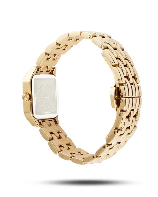 Classic Square Gullfarget Stål / Hvit 18x19mm SKU | MO334 - Bjerveur.noClassic Square Gullfarget Stål / Hvit 18x19mm SKU | MO334