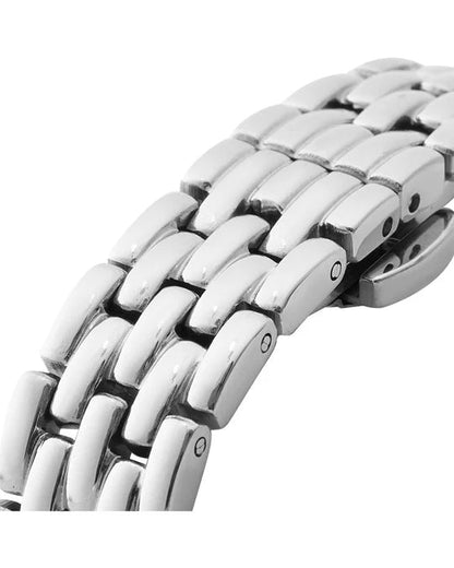 Classic Square Stål / Hvit 18x19mm SKU | MO335 - Bjerveur.noClassic Square Stål / Hvit 18x19mm SKU | MO335