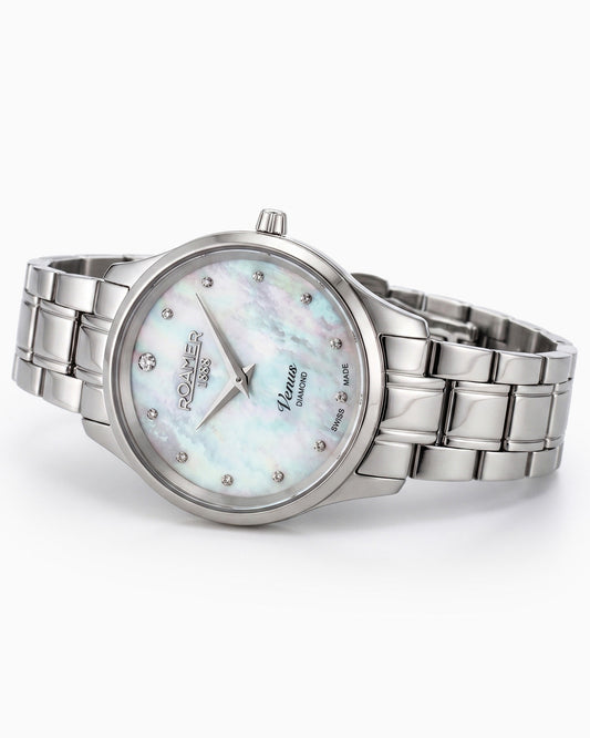 Roamer Venus Diamond 601857 41 89 20 dameklokke i stål, bilde 2 av 5