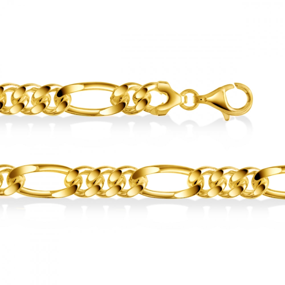 Armbånd i sølv med figarolenke 7 mm, bilde 4 av 4