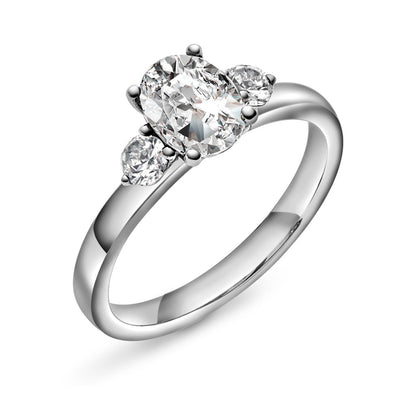 Gems Duchess ring i 14 karat hvitt gull, labdiamant 1,55 ct, bilde 4 av 4