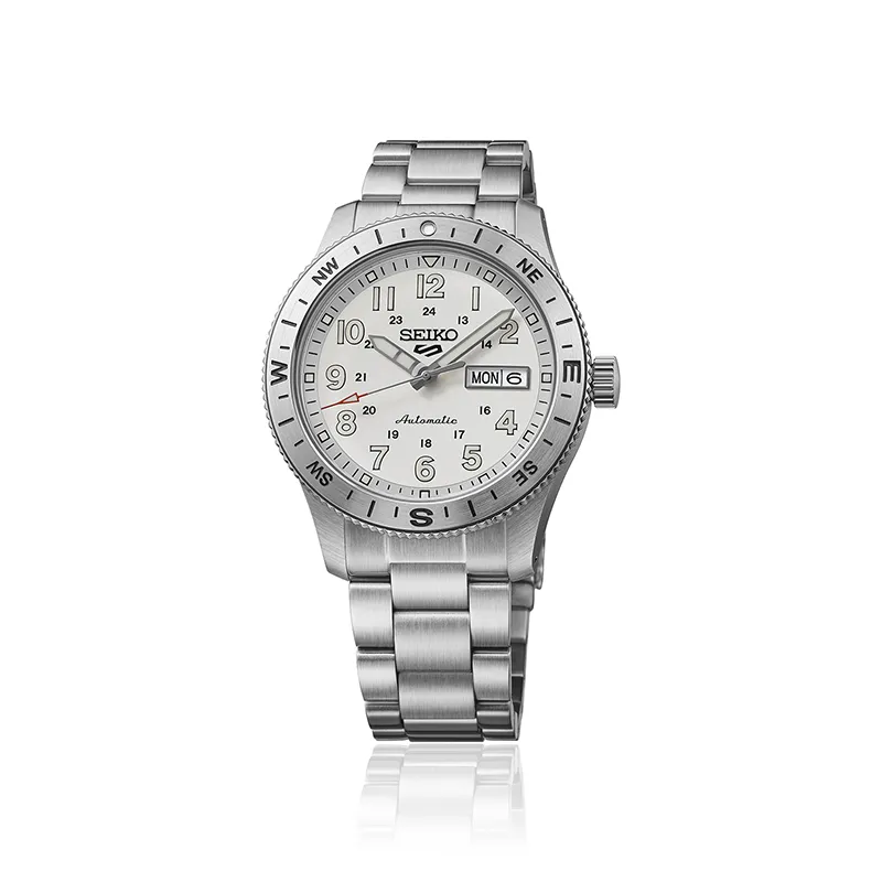 Seiko 5 Sports HDB007K1 Herreklokke i Stål - Automatisk, Dagsdato, bilde 4