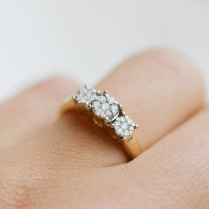 Ring i gult gull med diamant 0,25 ct, bilde 2 av 4