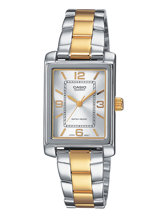 Casio Timeless LTP-1234PSG-7AEG dameklokke i stål