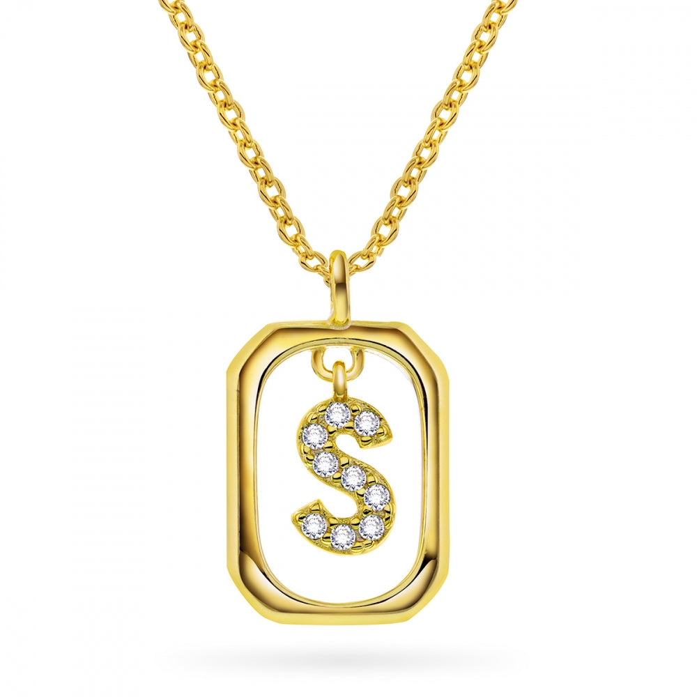 Jewelry Letters anheng i sølv med zirkonia, bokstav, bilde 43 av 57