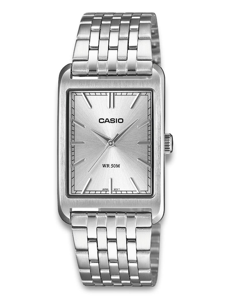 Casio Timeless MTP-B215D-7AVER dameklokke i stål